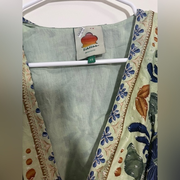 FARM Rio Ocean Tapestry Green Maxi Dress - Picture 13 of 13